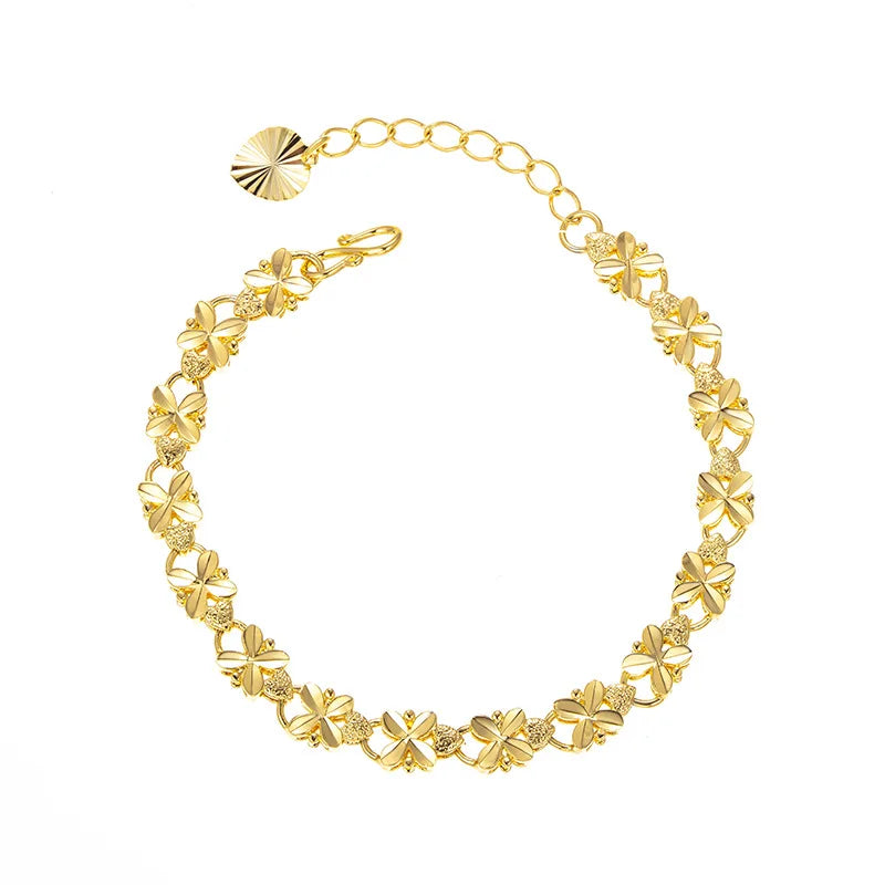 Gold Clover Bracelet