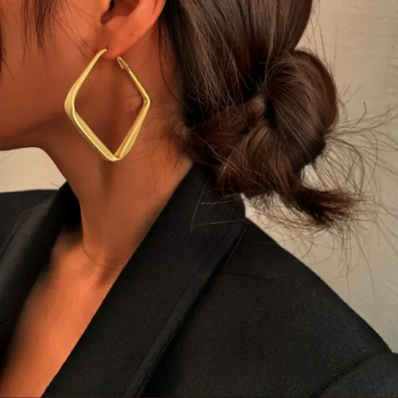 Geometric Square Earrings